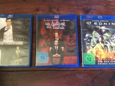 Keanu Reeves  [3 Blu Ray] 47 Ronin  + Im Auftrag des Teufels + Constantine