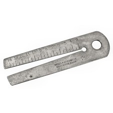 SNELL & ATHERTON Leather IRON GAUGE - Vintage Cobbler Shoe Boot Repair Tool