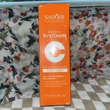 SADOER 5X Heavy Vitamin C Whitening Brightening Skin Active Face Toner 130ml