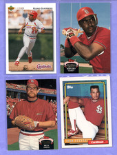 1992  Cardinals Lot (4)  Pedro Guerrero, Juan Agosto, Bernard Gilkey, Bryn Smith