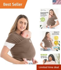Versatile Baby Wrap Carrier - Snug Infant Sling with Hip Dysplasia Certification