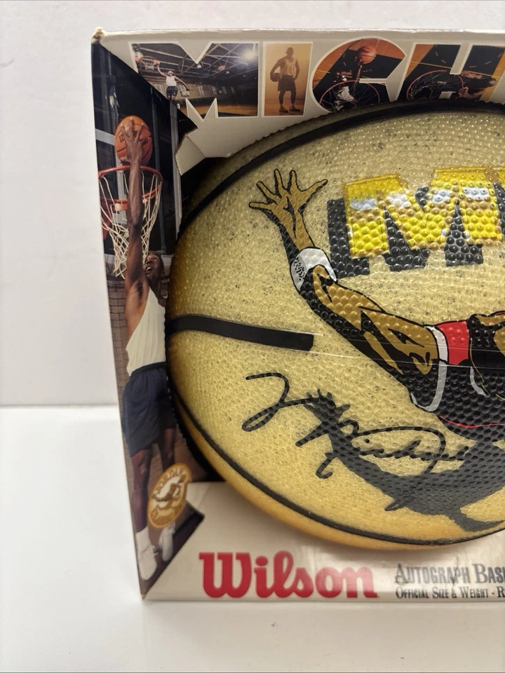 Baloncesto vintage Wilson Michael Jordan facsímil firma MVP Foto 2 de 4