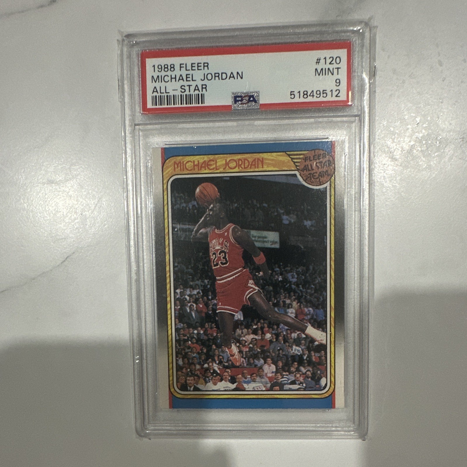 Michael Jordan 1988 Fleer #120 All-Star Price Guide - Sports Card 