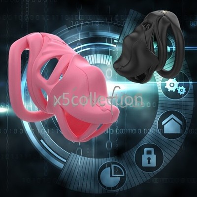 3D Print Cage Chastity Device for Men Breathable Lightweight with 4 Ring