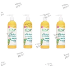 4x Alba Botanica Very Emollient Body Lotion Original All Day Hydration 12oz