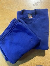 JC Penney VTG 90s USA Olympics Navy Full Set (top & Bottom) Men’s L Made In USA
