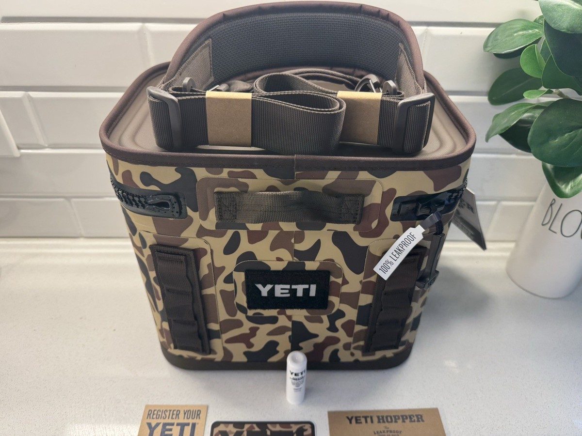 YETI Hopper Flip 8 Soft Cooler - WETLANDS CAMO 🦆 W/Shoulder Strap