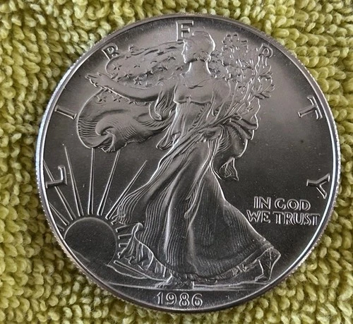 1986 Key Date Silver Eagle Coin!   1-Day Auction!  BU Gem!!