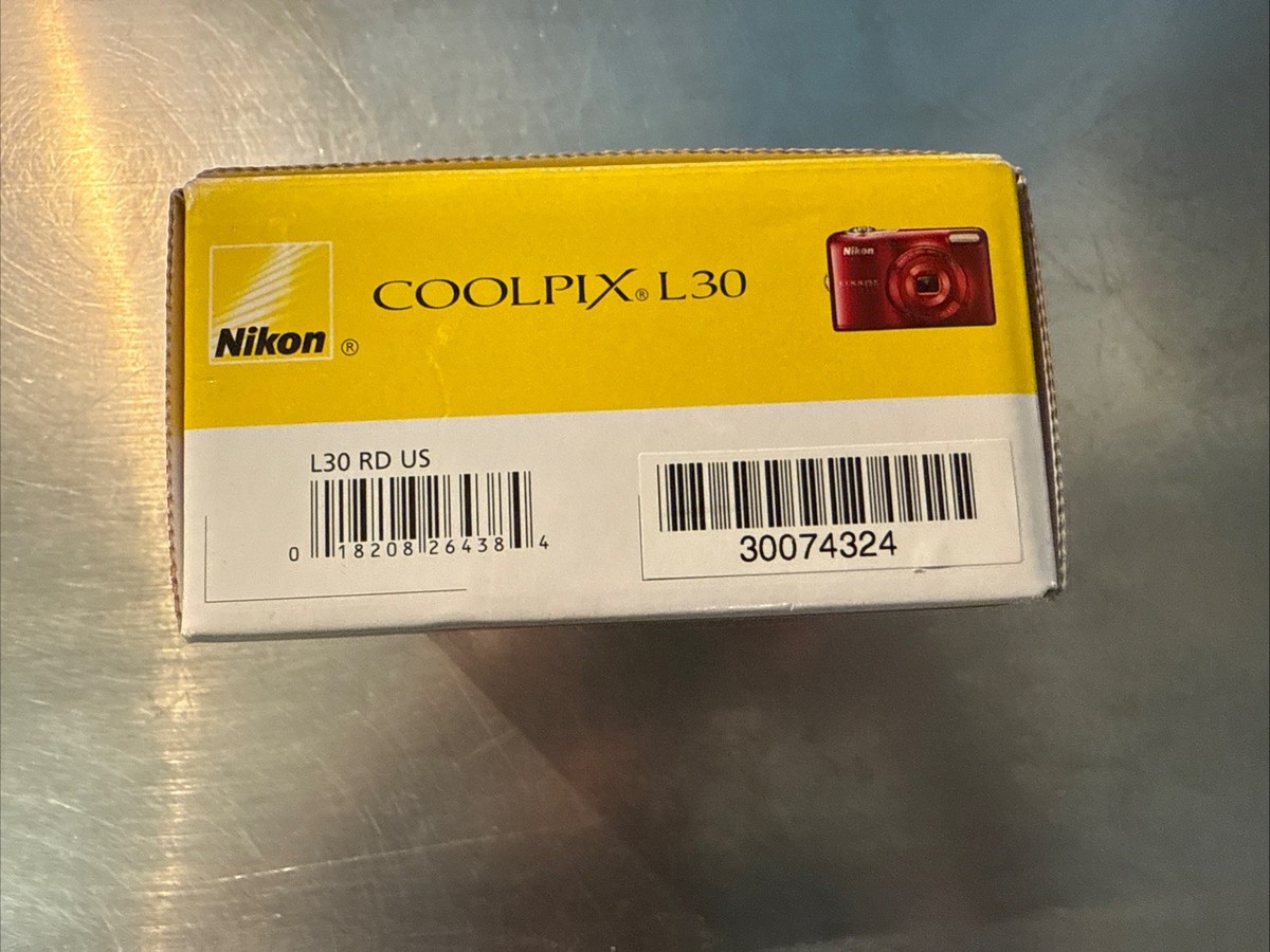 Nikon COOLPIX L30 20.1MP Digital Camera - Red for sale