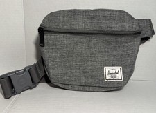Herschel Marsupio Grigio Hatch Marsupio Cintura Tracolla Regolabile Cinghia Nera