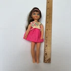 Mattel Tutti Bendable Poseable Doll Barbie,  Brunette girl 3580, original dress