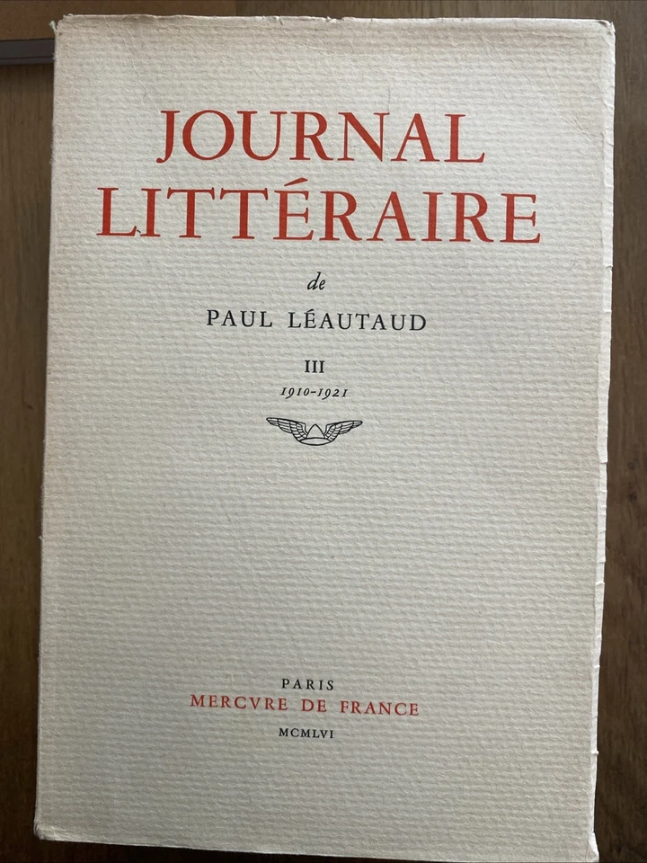 Journal littéraire de Paul Léautaud, 3 premiers volumes, Mercure de France,1956 - Photo 4/4