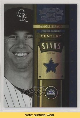 2004 Donruss Throwback Threads Century Stars Spectrum Todd Helton HOF READ 05iy