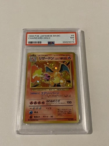 Pokémon TCG Japanese Charizard Charizard Holo Rare PSA 7