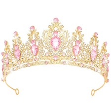 Queen Crown Rhinestone Wedding Crowns and Tiaras for Women Costume Party Hair...