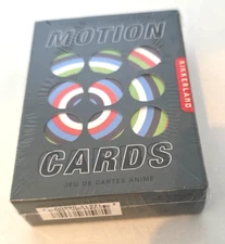 Kikkerland Motion Lenticular Poker Size Playing Cards GG54 Optical Illusion