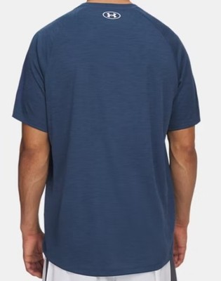 Under Armour Ua Tech Textured Wham Blue T-Shirt M/M Blau Mel Herren 1382796 498