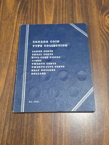 Whitman Canada Canadian Coin Type Collection Cents-Dollar Album No. 9081 EMPTY