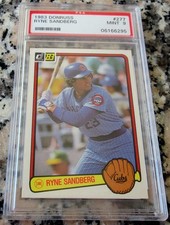 RYNE SANDBERG 1983 Donruss Rookie Card RC PSA 9 MINT Low # 