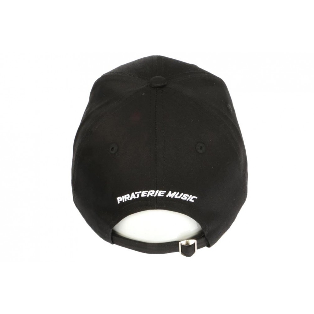 Casquette La Piraterie Noire - Patch Crâne Blanc, Taille Unique, Streetwear, Neuf Avec étiquettes