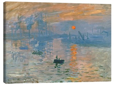 Leinwandbild Abdruck, Sonnenaufgang, 1872 - Claude Monet