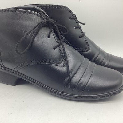 Neue Jenny Halbschuhe Damen Stiefeletten Gr. 38 Schwarz Leder NP 79,90