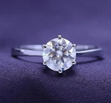 VS FG Color- 1.50ct Round Brilliant Cut Lab Grown Ring