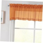 Valances for Windows Sheer Curtains 14 Inch 42"W x 14"L (Pack of 2) Orange