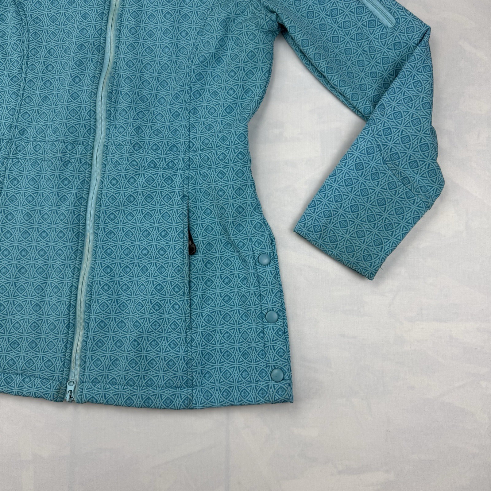 Roper Women’s Teal Softshell Jacket Medium Geomet… - image 6