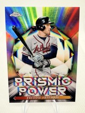 2021 Topps Chrome - Prismic Power Freddie Freeman #PP-8 Baseball Card MLB