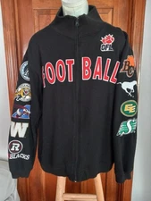 CFL Canadien football league Jacket NFL 9 teams SZ XL 