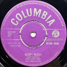 Eric Jupp And His Orchestra Bleep Bleep Columbia 45rpm 7” Single