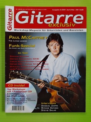 GITARRE exclusiv * Ausgabe 3 / 2001 *S. SALAS *R. KOTZEN *D.  ZAPPA*P. McCARTNEY