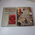 Lote 2 Libros Salud Español Remedios De La Naturaleza Y Más Joven Que Nunca