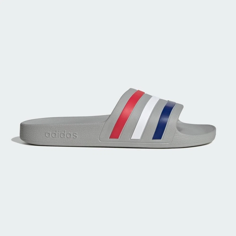 Adidas Adilette Aqua Slides Grey Two Mystery Ink Ruby HQ2447