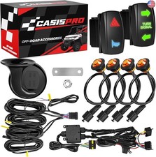 UTV Turn Signal Kit with Horn, Pre-Wired, Plug and Play ATV UTV Blinker Kit