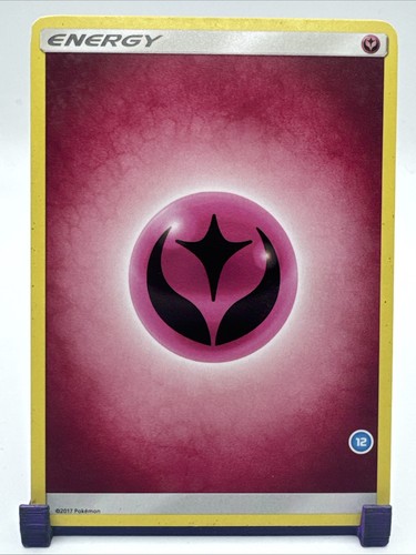 TCG Pokémon Fairy Energy Sun& Moon 2017 Stamped Number 12 DAMAGED