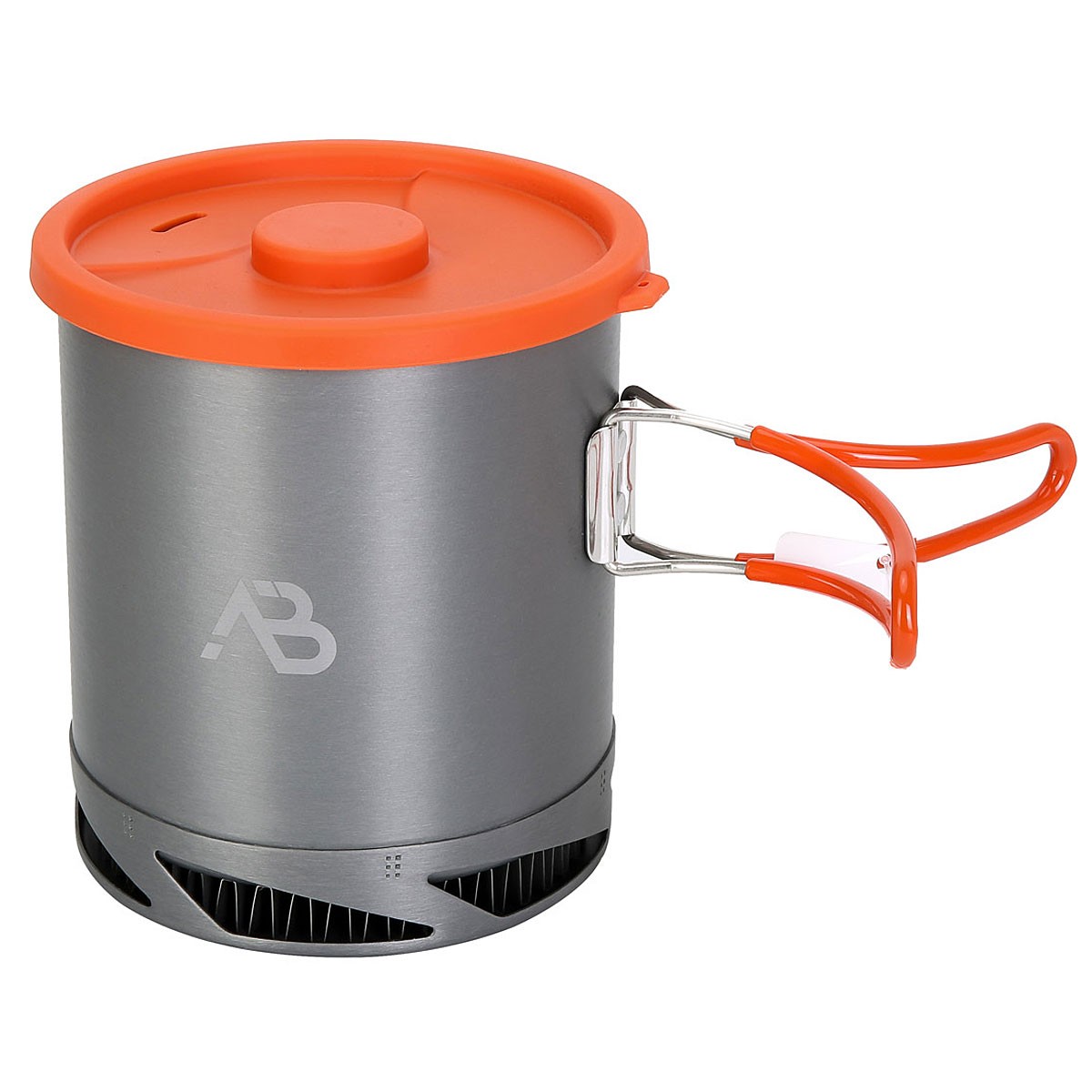Olla De Camping AB-X6 1 Litro Con Tapa Y Mangos Intercambiador De Calor Ligero