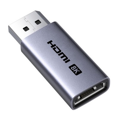 8K Displayport auf HDMI Adapter, Unidirektional DP auf HDMI 8K@60HZ/4K@240Hz/...