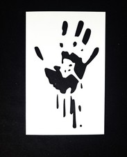 Bloody Hand Reusable Halloween Stencil