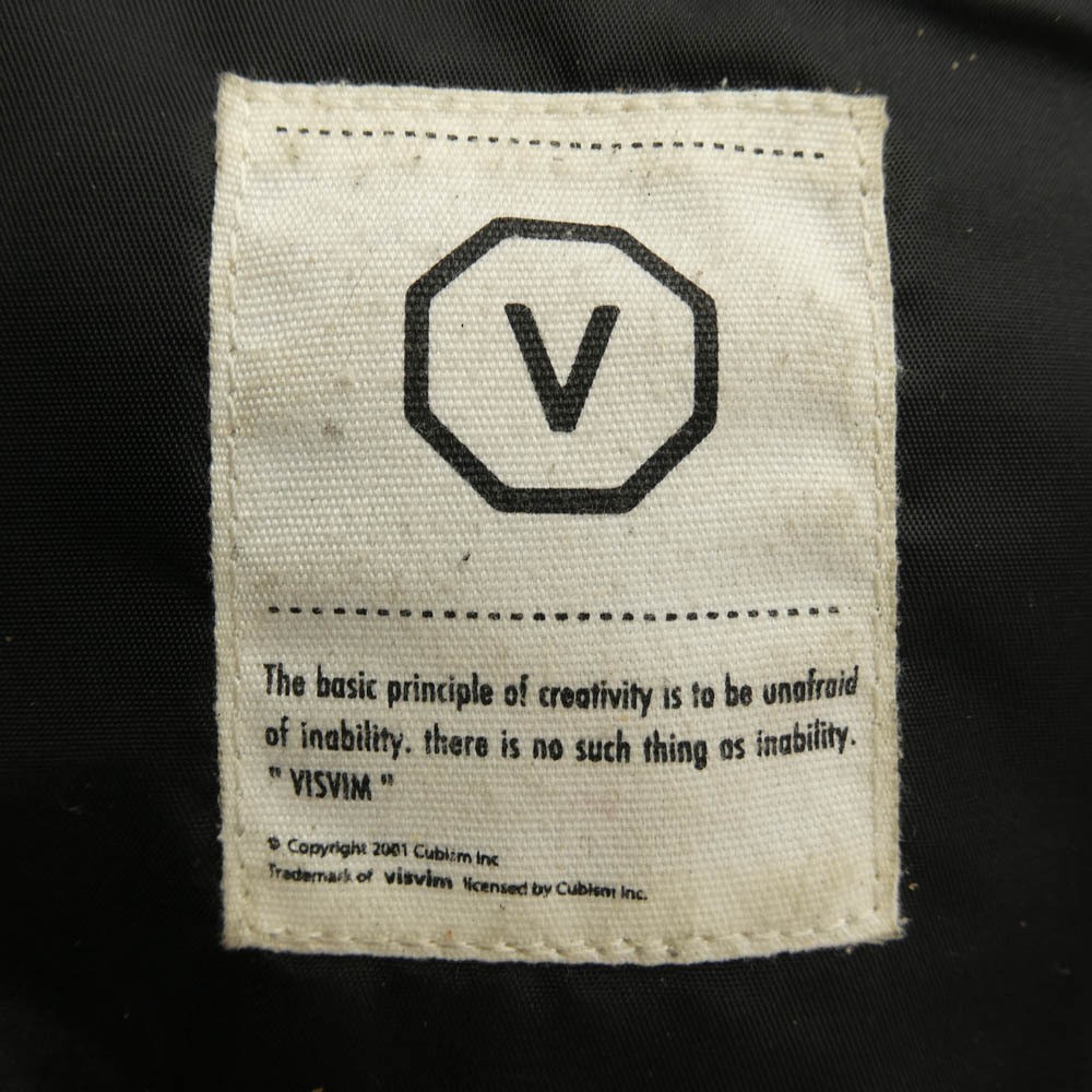 VISVIM Initial Ballistic Daypack Backpack Black U… - image 5