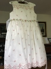 American Princess Ivory Floral Sleeveless Flower Girl Dress 6