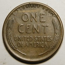 1923-S Lincoln Wheat Cent Lamination Error   "Actual Coin Pictured Not Cleaned"
