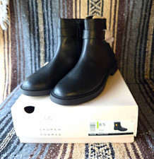 LC Lauren Conrad Tahira Black Ankle Bootie Fa...