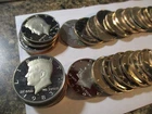 1 ROLL 20 COINS PROOF KENNEDY HALFS MIXED DATES PLEASE READ     XO