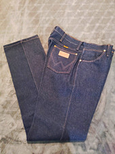 Vintage 70's Wrangler Cowboy Cut 13MWZ Bootcut Blue Dark Wash Ideal Zipper Sz36