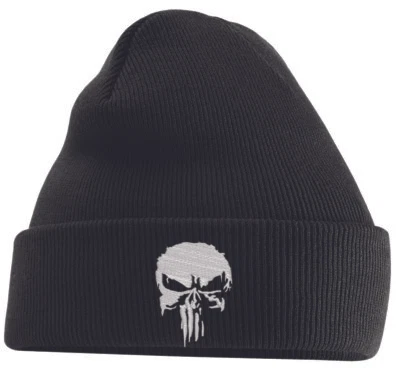 RED CHILLI APPAREL Skull Punisher Inspired Beanie Hat Gym Workout Movie