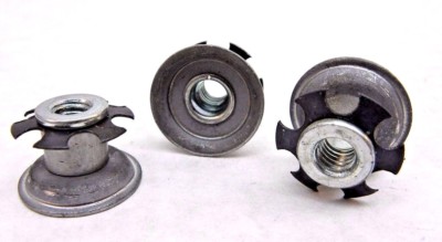  NEW!! metal threaded star type insert 1'' OD round tube, 5/16'' - 18 CHAIR LEG NH