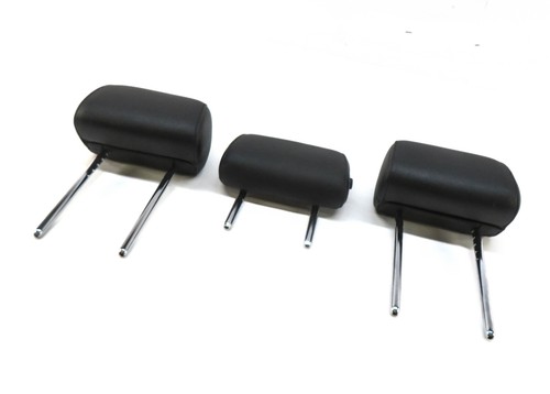 2012 BMW 535Xi (E60) REAR LEFT RIGHT CENTER SEAT HEADREST SET (BLACK LEATHER)