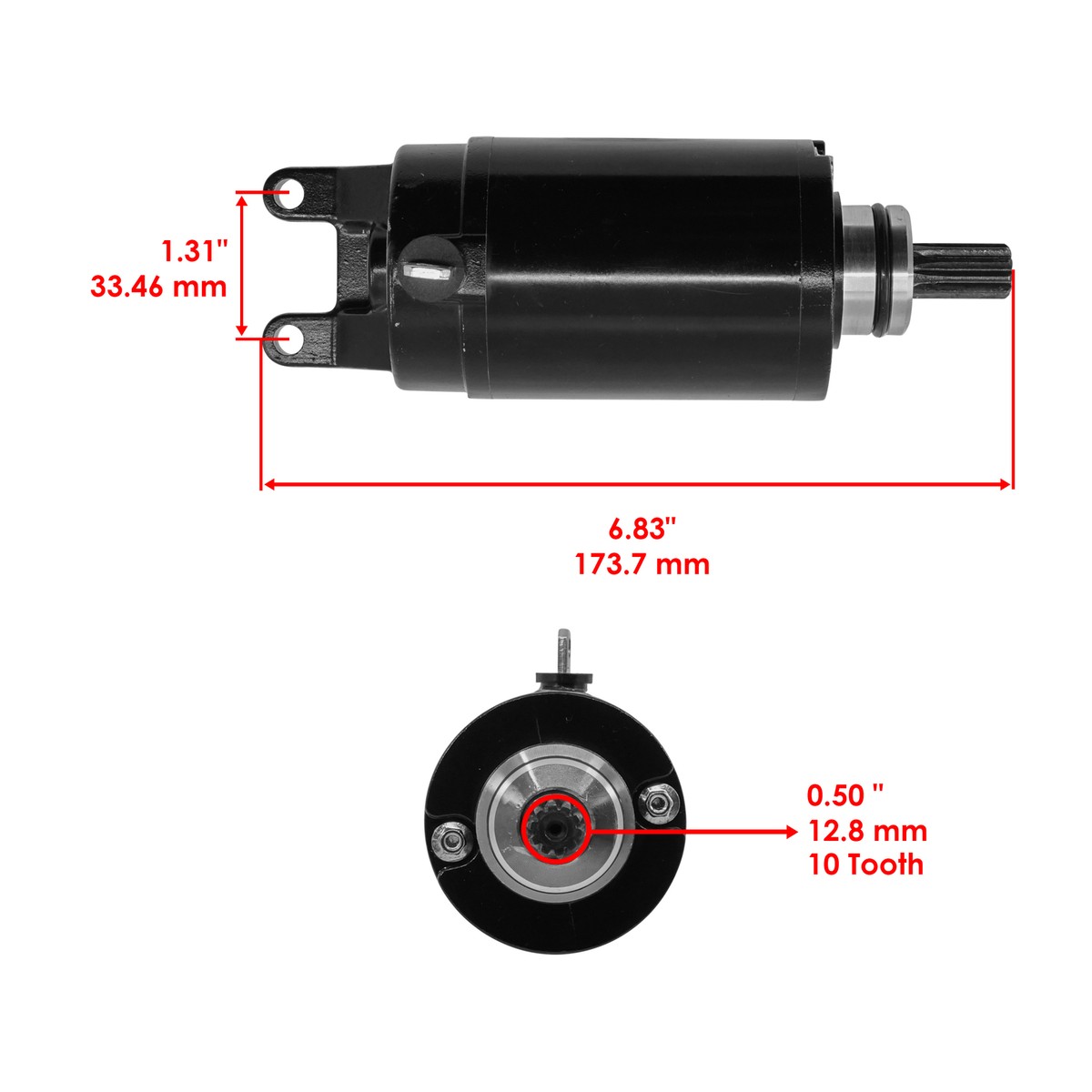 Caltric T1311112 T1314455 T1310060 Starter Motor For Triumph 10